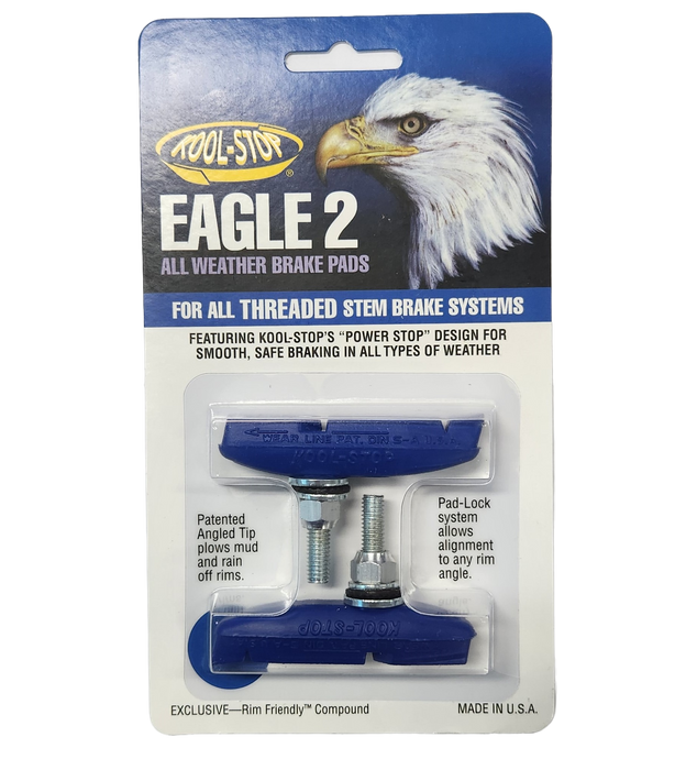 Kool Stop Eagle 2 Blue Threaded Brake Pads