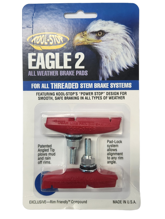 Kool Stop Eagle 2 Red Threaded Brake Pads