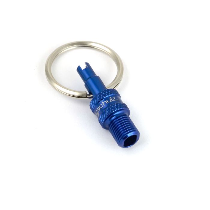 By,schulz Schulz Valve Multi Tool - Blue - Converter & Remover Keyring