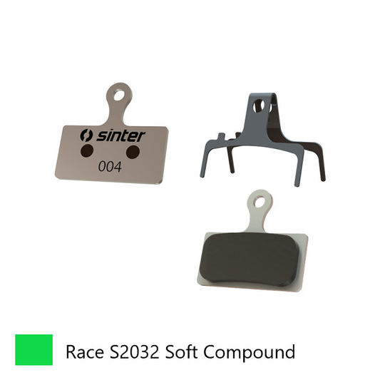 SINTER Slovenian Sinter MTB Brake Pads - Shimano G/FSA/Rever XTR/XT Compatible, Extra Bite Green