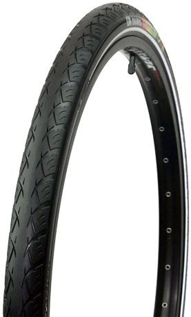 Duro Taiwan Premium Tyre - EBIKE Ready, 700x40C, Black, Puncture Protection, Reflective Tape, Wire Bead