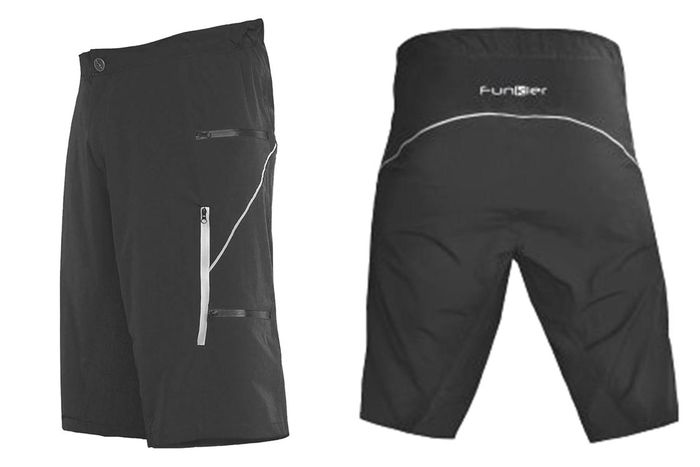 FUNKIER Lucca Men-s Baggy Shorts - Black Medium