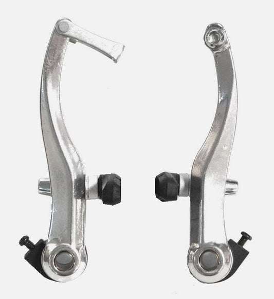 Alhonga BRAKE Cruiser V-Brake Set - 120mm Arms, Dual Spring, Alloy, SILVER