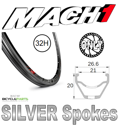 Novatec Mach1 5.20 SL 29er Wheelset - 8/11 Speed, 12mm T/A, 6 Bolt Disc, Black/Silver