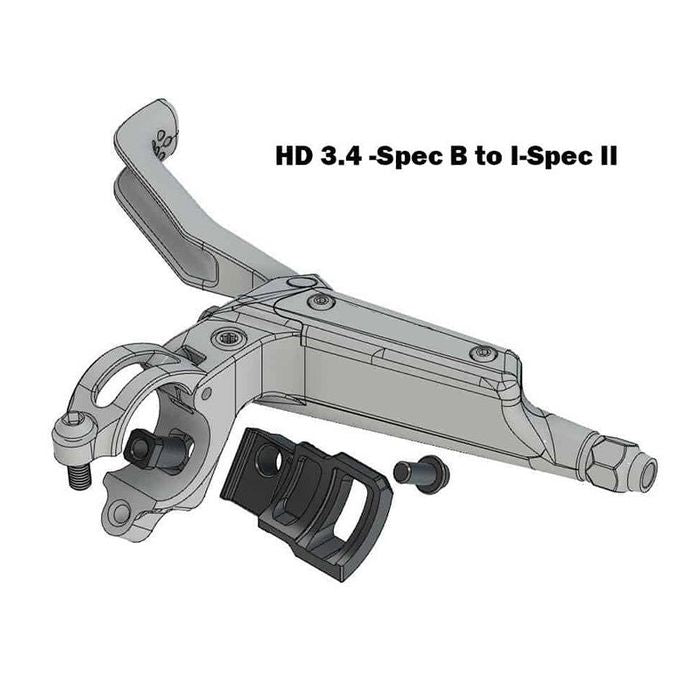 HD3.4 Shifter Adapter Kit for HD-M830/HD-M805N - Left Hand Side, Steel, Black