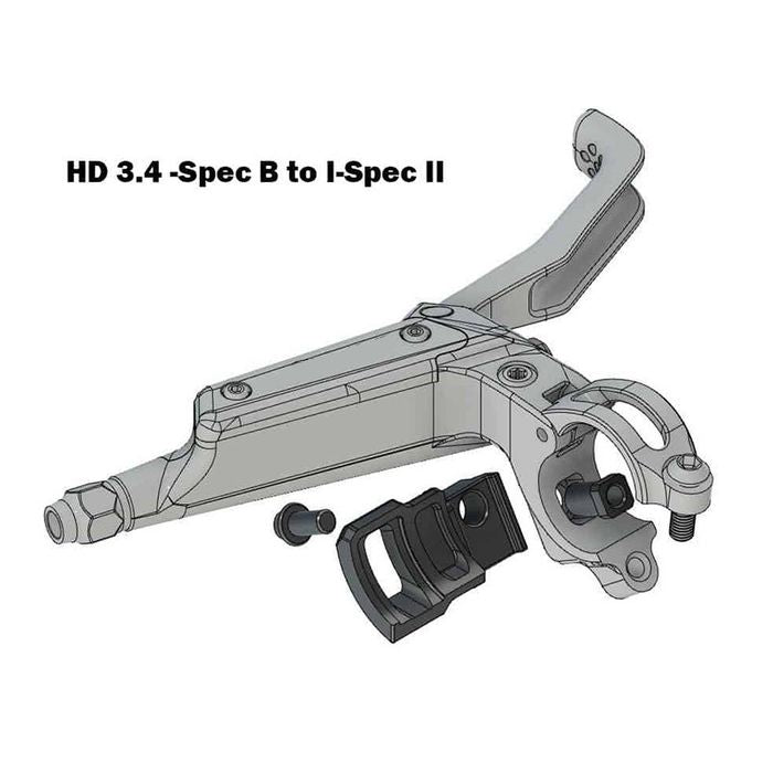 HD3.4 Shifter Adapter Kit for HD-M830/HD-M805N - Right Side Steel Black