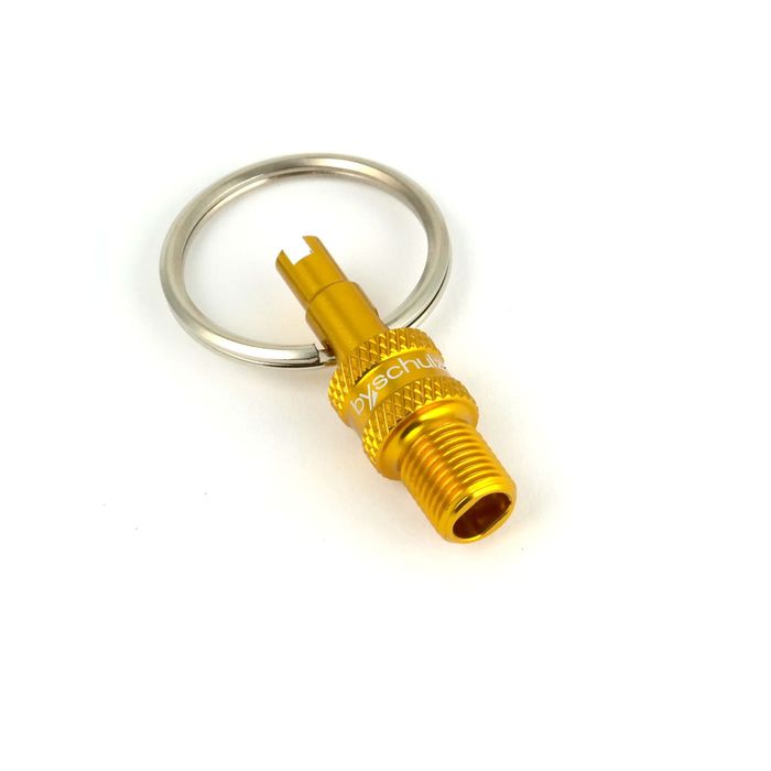 By,schulz Schulz Valve Multi Tool - Gold - Converter & Remover Keyring