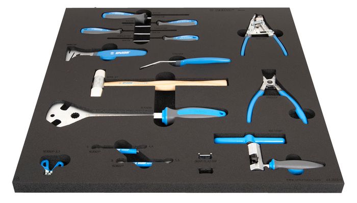 Unior Master Workbench Tray - 14 Quality Bike Tools