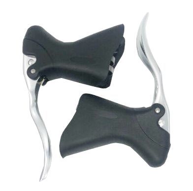 Promax Aero Brake Lever - Alloy, SILVER with BLACK Hoods