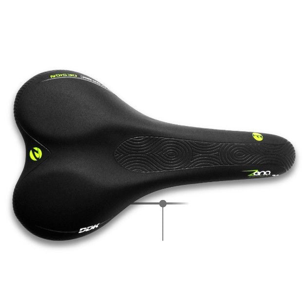 DDK Black Vinyl Saddle with Black Rails - L:275 W:160mm