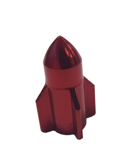 28mm Red Valve Cap - Guided Missile Design