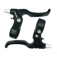 Alhonga Alloy Brake Levers - Caliper, 2 Finger Type, BLACK