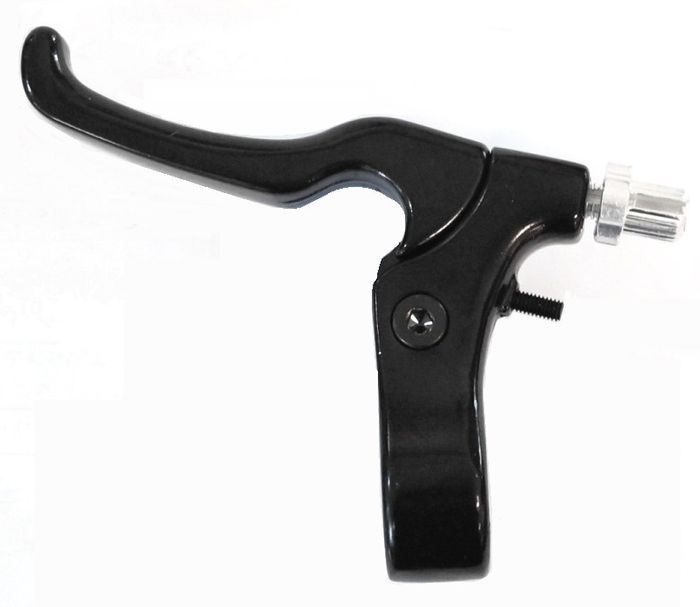 Alhonga Alloy Left Hand Caliper Brake Lever - 2 Finger Type, Black