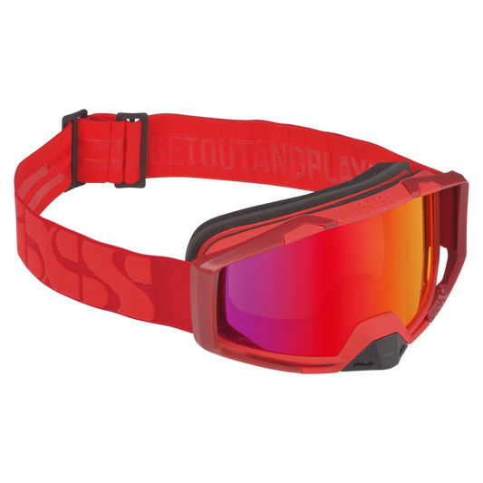 iXS Trigger Goggles Racing Red with Mirror Crimson Lens