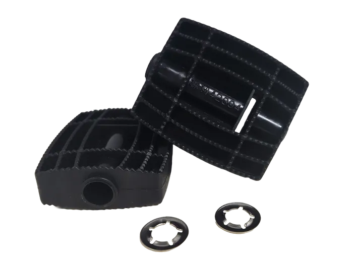 Tricycle Pedals - Black Pair with Circlip (12mm ID)