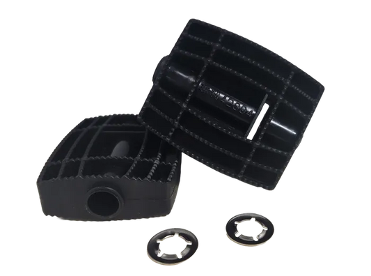 Tricycle Pedals - Black Pair with Circlip (12mm ID)