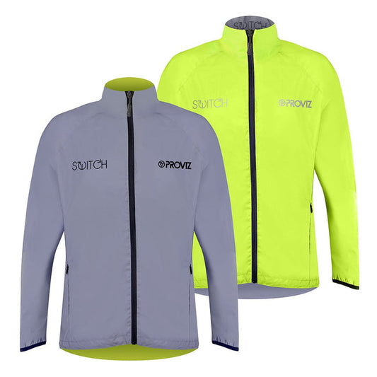 Proviz Jacket, storm proof, SWITCH, Proviz, reversable Safety Neon Yellow/Reflect360, Mens Medium PV767
