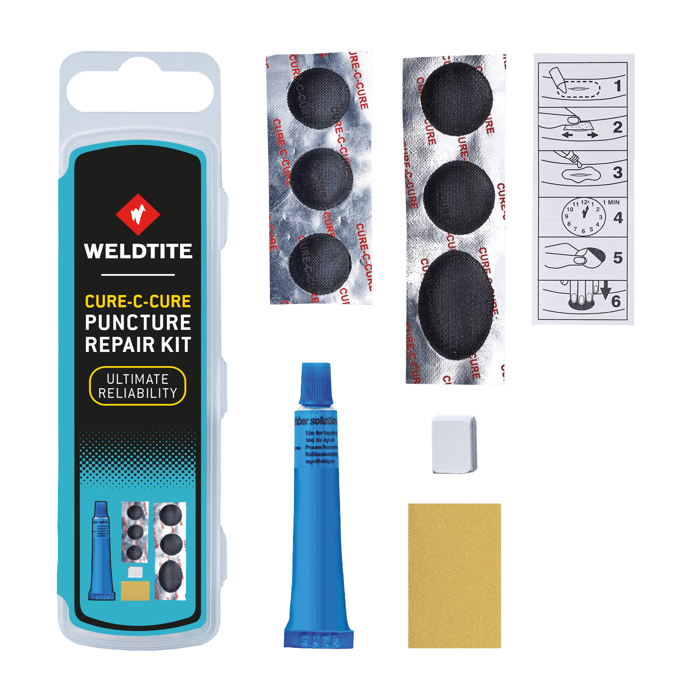 Weldtite Puncture Repair Kit - Cure-C-Cure