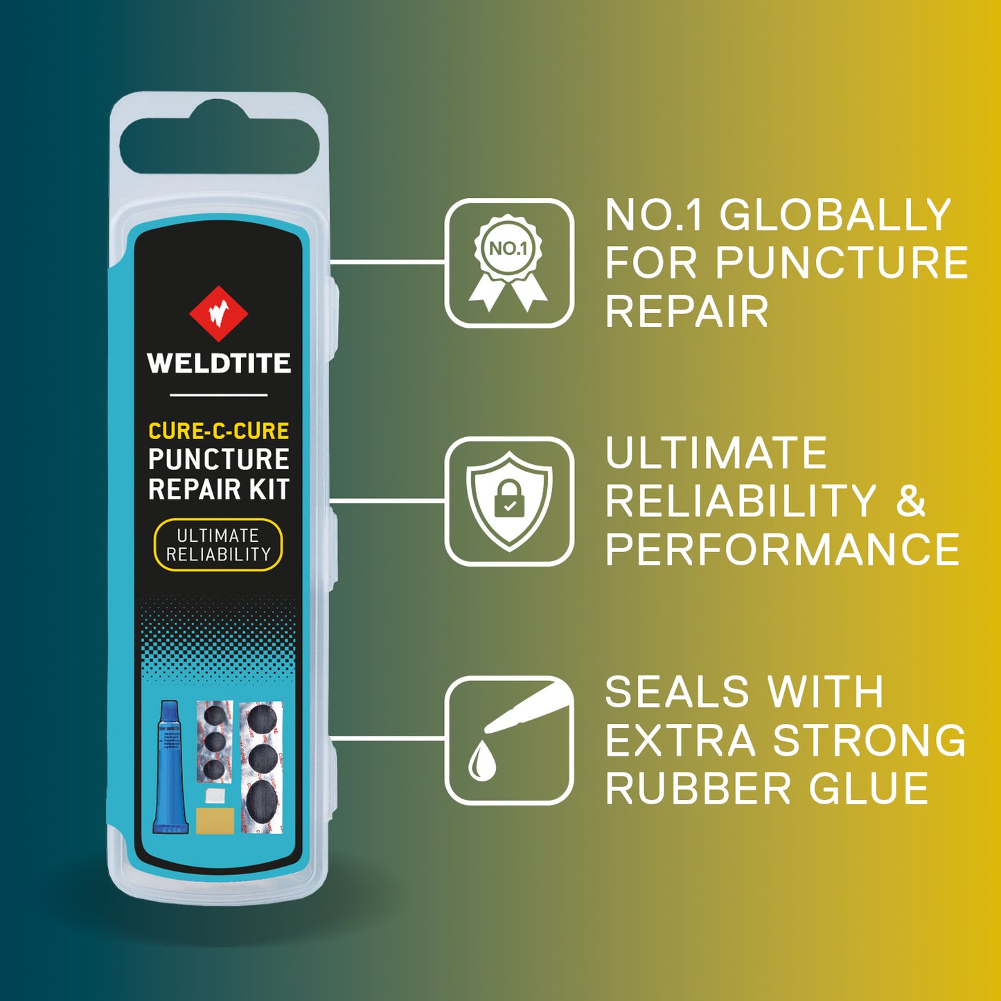 Weldtite Puncture Repair Kit - Cure-C-Cure