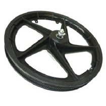 16" Plastic Front Wheel - Black