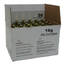 16g Threaded Co2 Cartridges - Box of 30