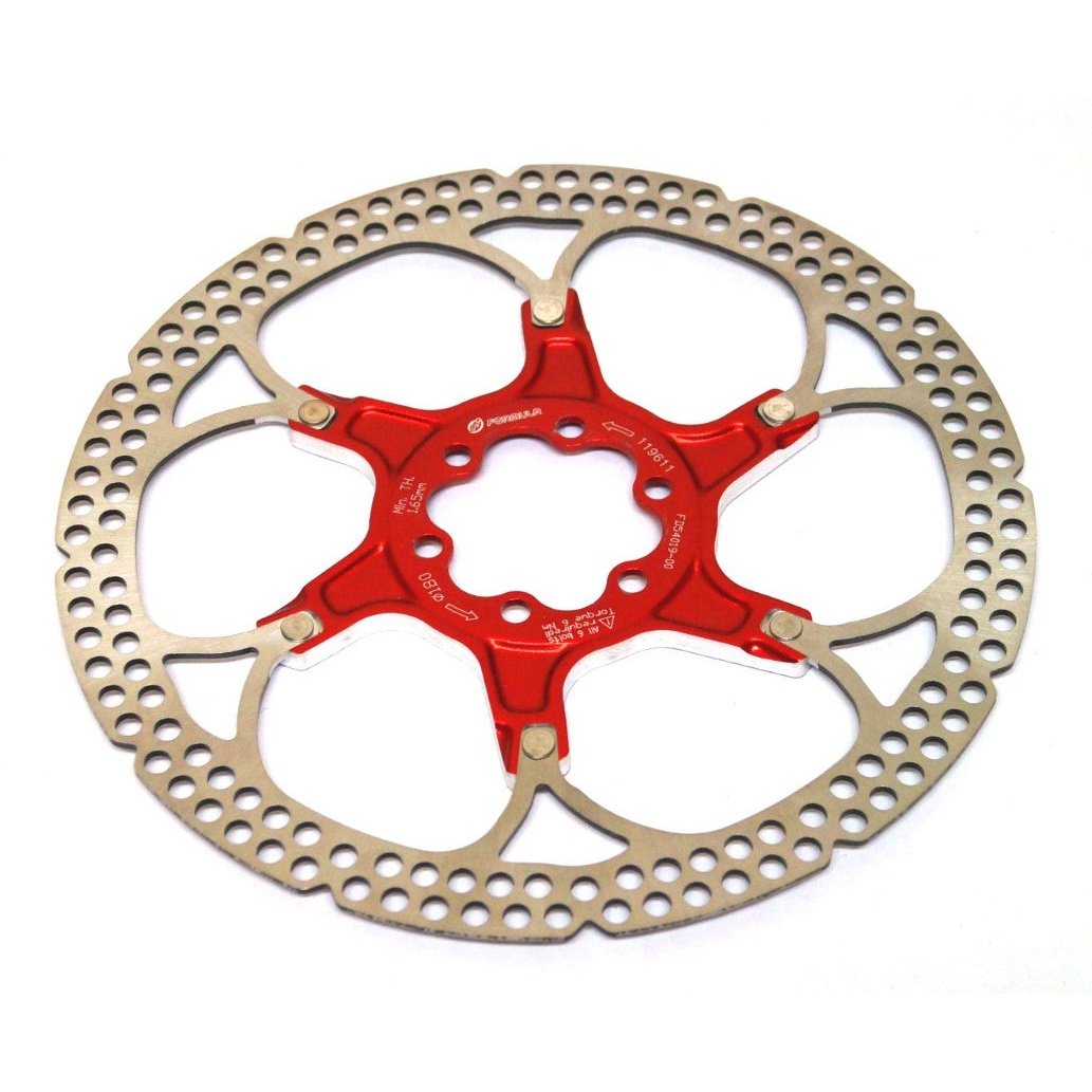 180mm Two Piece Rotor - Red Disc