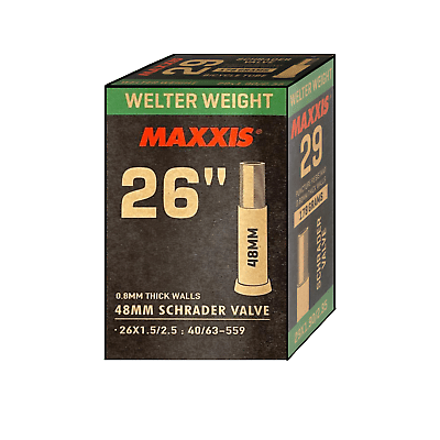 2 x MAXXIS 26 x 1.50 - 2.50 Bike Tube 26" inch Inner Tubes SV MTB AV 26x Bikes