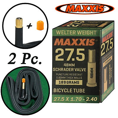 2 x MAXXIS 27.5 x 1.75 - 2.40 Bike Tube 27.5" inch Inner Tubes SV MTB AV 27.5x