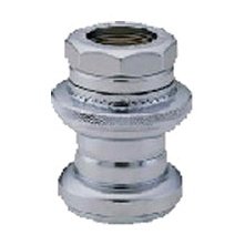 22.2mm Threaded Headset with Ball Retainer Bearings - Silver