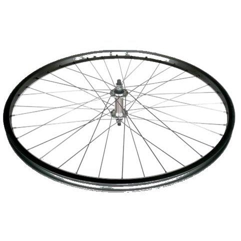 27.5/650B Front Wheel - Black Alloy Rim with Silver Hub