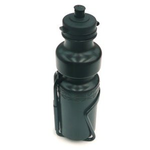 750cc Bottle with Black Alloy Cage - BLACK