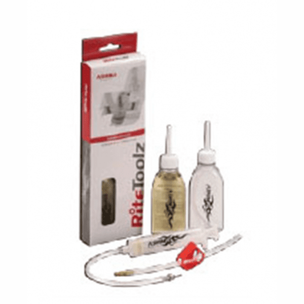 ASHIMA Quick Bleed Kit - 1x DOT 4 Oil 60ml, 2 x Bottle 60ml, 2 x Syringe 20ml