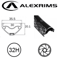 AlexRimsRims MD30 27.5/650B Rim - Tubeless Ready, Disc Brake, Eyeleted