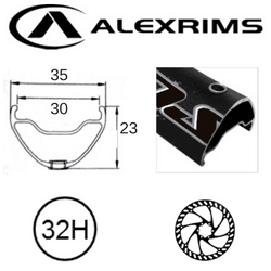 AlexRimsRims Supra 35 29er Rim - Tubeless Ready, Disc Brake, Eyeleted