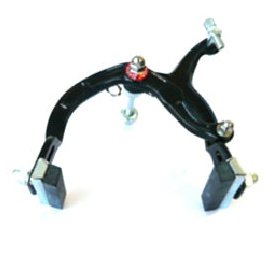 Alhonga BMX Caliper Brake - Rear, Nutted, 73-92mm Reach, BLACK