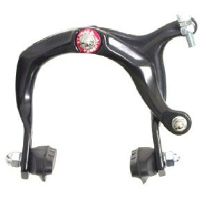 Alhonga BMX Caliper Brake Set - Alloy, Nutted, BLACK