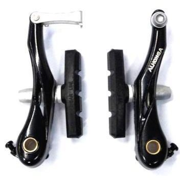 Alhonga Mini-V Brake Set - Alloy, Black, 85mm Arms, Front & Rear