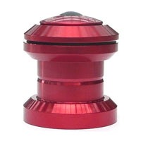 Alloy Ahead Set 1-1/8 Threadless Sealed Bearing Red Alloy Top Cap