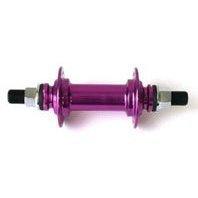 Alloy BMX Front Hub - Nutted, Sealed, 36H, 14mm Axle, 100mm OLD, PURPLE