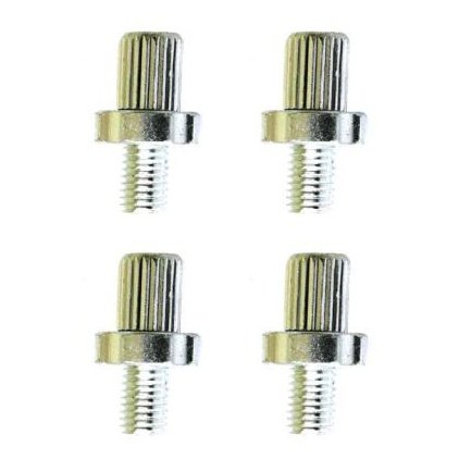 Alloy Cable Adjuster for Caliper/Cantilever Brake - M7 Silver 4 Pack