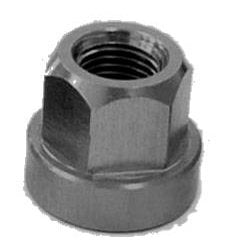 Alloy Flange Axle Nut - 3/8" BLACK