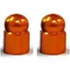 Alloy Gold Valve Nut Set - 2 Pieces