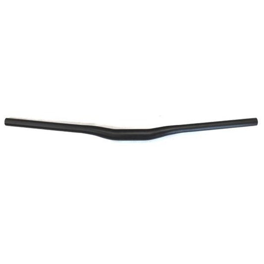 Alloy Handlebar 31.8mm 68cm Wide 20mm Rise 6 Deg Sweep - BLACK