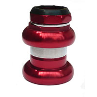 Alloy Headset 1-1/8 x 26T Threaded Water Seal Red Anodised - 25.4x34x30mm