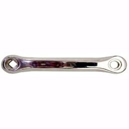 Alloy LH Crank 175mm BCD 130mm - High Polished Silver