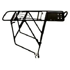 Alloy Rear Carrier for 26", 700c & 29er Bikes with Spring Bow - BLACK