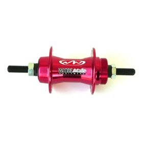 Alloy Rear Hub 3/8 Screw-On - Red