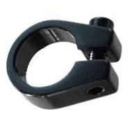Alloy Seat Post Clamp 25.4mm with Lip - Black