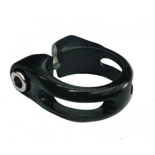 Alloy Seat Post Clamp 28.6mm with Lip - Black