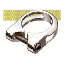 Alloy Seat Post Clamp 31.8mm - Silver Lip Design